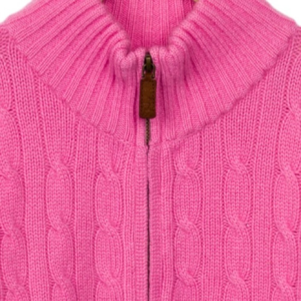 SOLD RALPH LAUREN Girls’ Cashmere Lightweight Cardigan - Picture 4 of 5